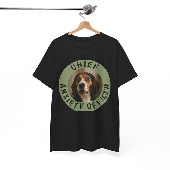Chief Anxiety Officer T-Shirt — Funny Dog Pet Lover Tee