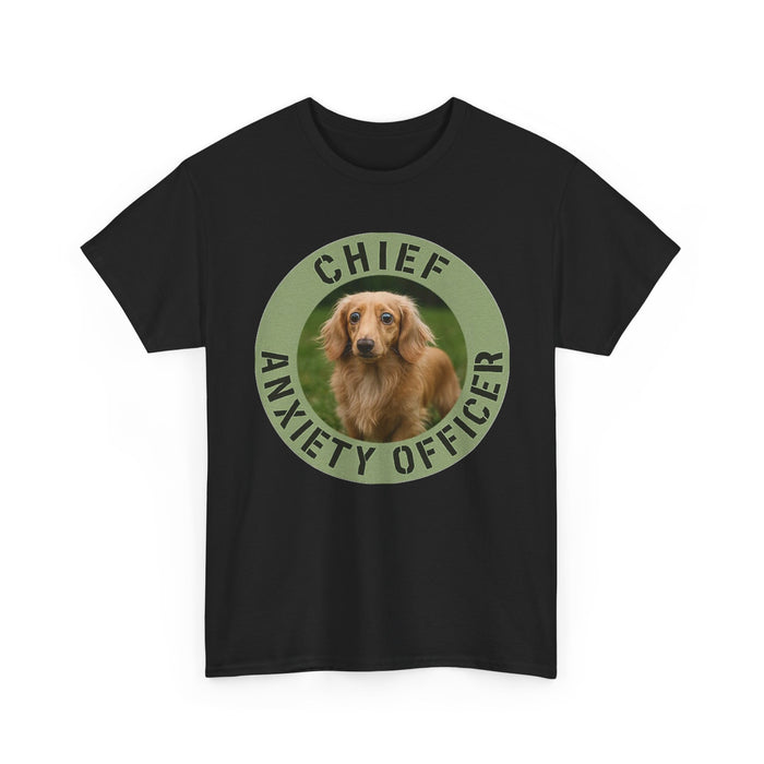Chief Anxiety Officer T-Shirt — Funny Dog Rescue Tee for Dog Lovers