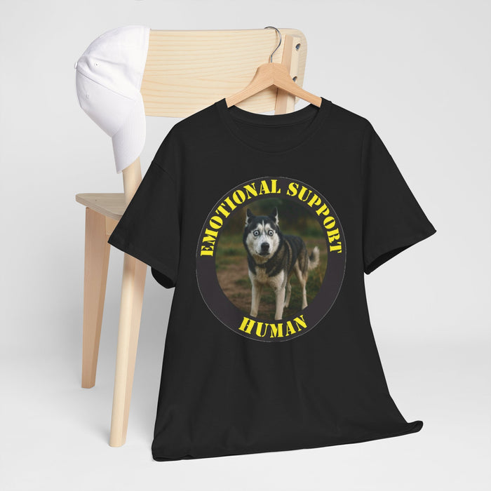 Emotional Support Human T‑Shirt — Funny Dog Support Shirt