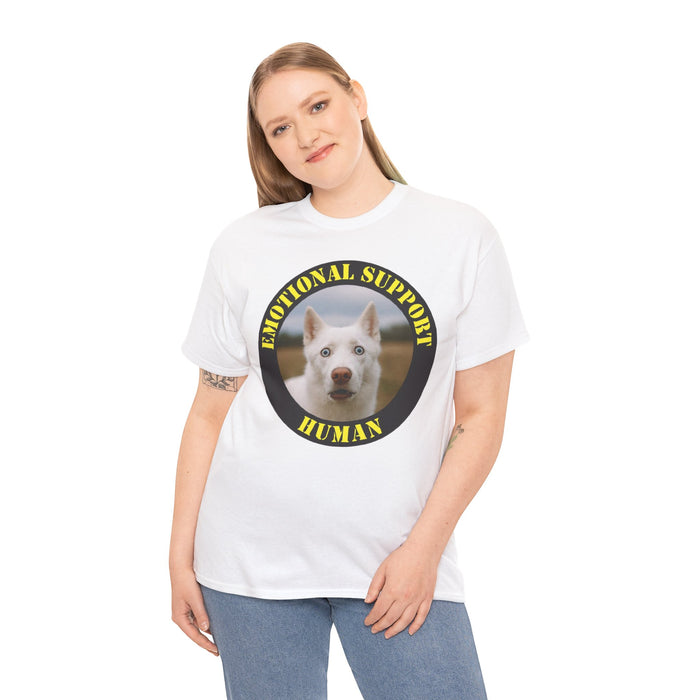 T‑Shirt — "Emotional Support Human" Husky Rescue Tee