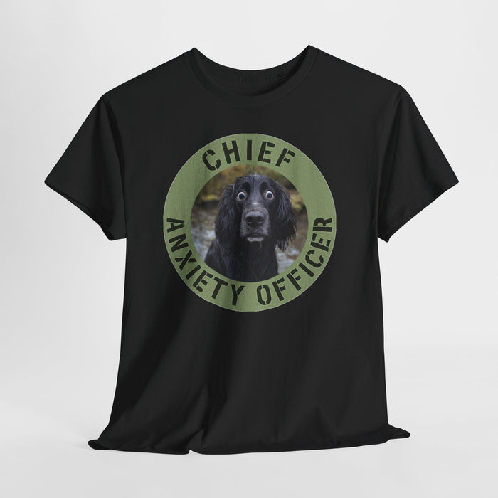 Spaniel Chief Anxiety Officer Dog T-Shirt – Funny Pet Rescue Gift