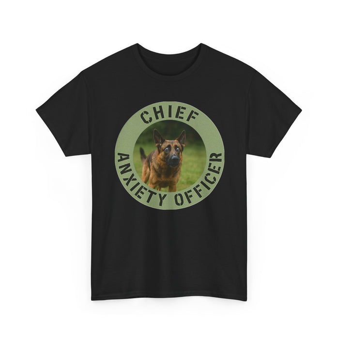 Chief Anxiety Officer T-Shirt — Funny Dog Anxiety Graphic Tee