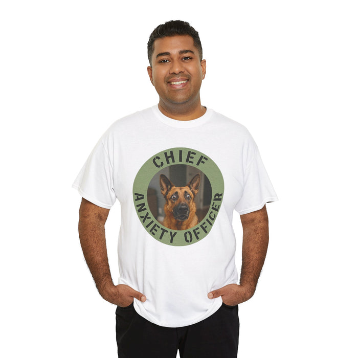 Chief Anxiety Officer Tee — Funny German Shepherd Dog Shirt
