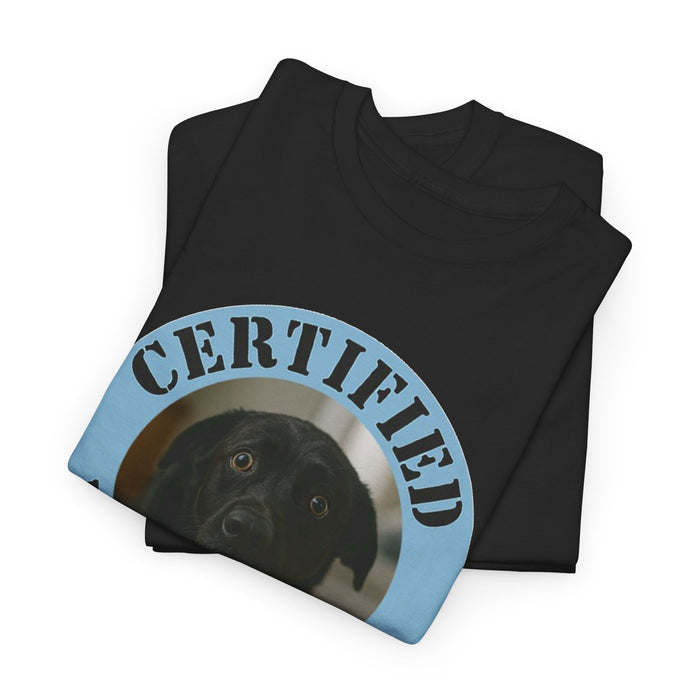 Certified Velcro Dog T-Shirt — Funny Dog Lover Tee