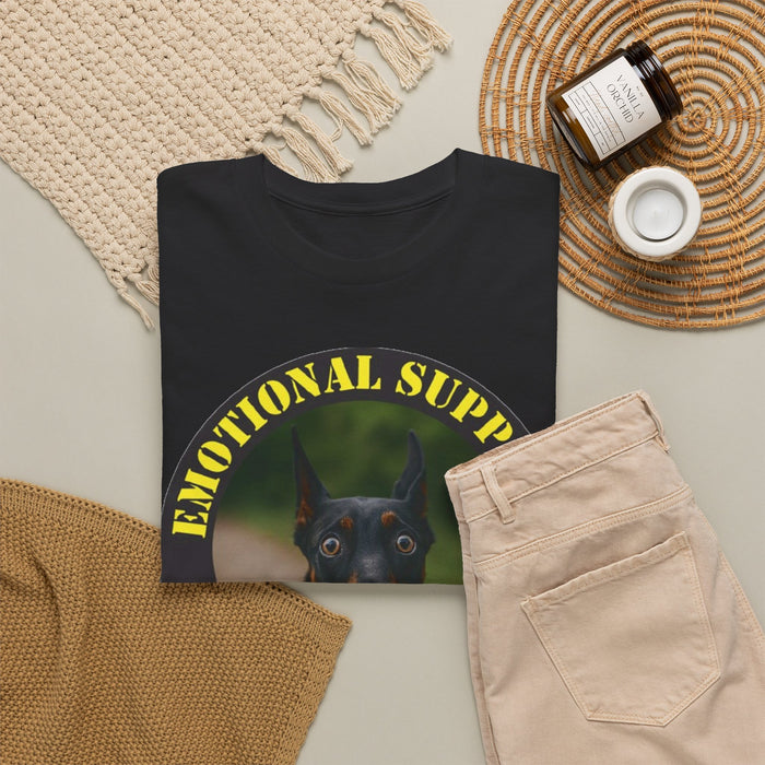 Emotional Support Human T-Shirt – Doberman Pet Lover Tee