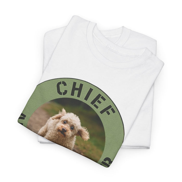 Chief Anxiety Officer T-Shirt — Cute Puppy Graphic Tee for Anxious Dog Lovers