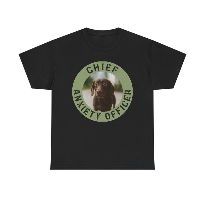 Chief Anxiety Officer T-Shirt — Funny Dog Graphic Tee for Pet Lovers