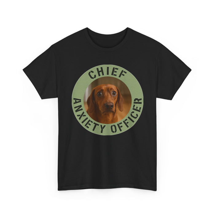 Chief Anxiety Officer T-Shirt — Funny Dog Graphic Tee
