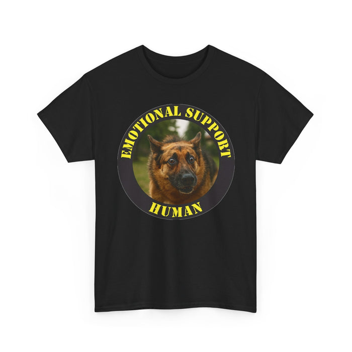 Emotional Support Human T-Shirt — Funny German Shepherd Pet Lover Tee