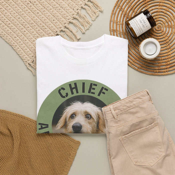 Chief Anxiety Officer T-Shirt — Cute Dog Graphic Tee for Anxious Pet Lovers