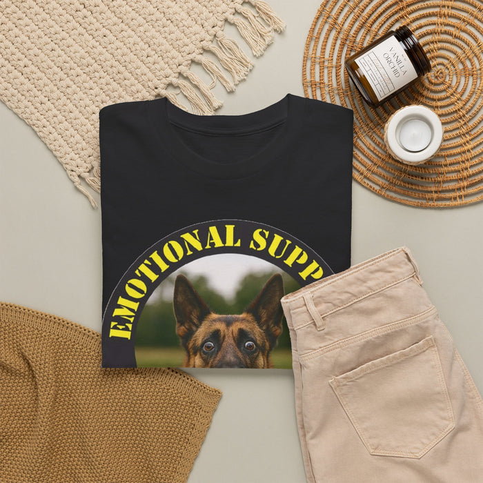 Emotional Support Human T-Shirt — German Shepherd Support Dog Tee