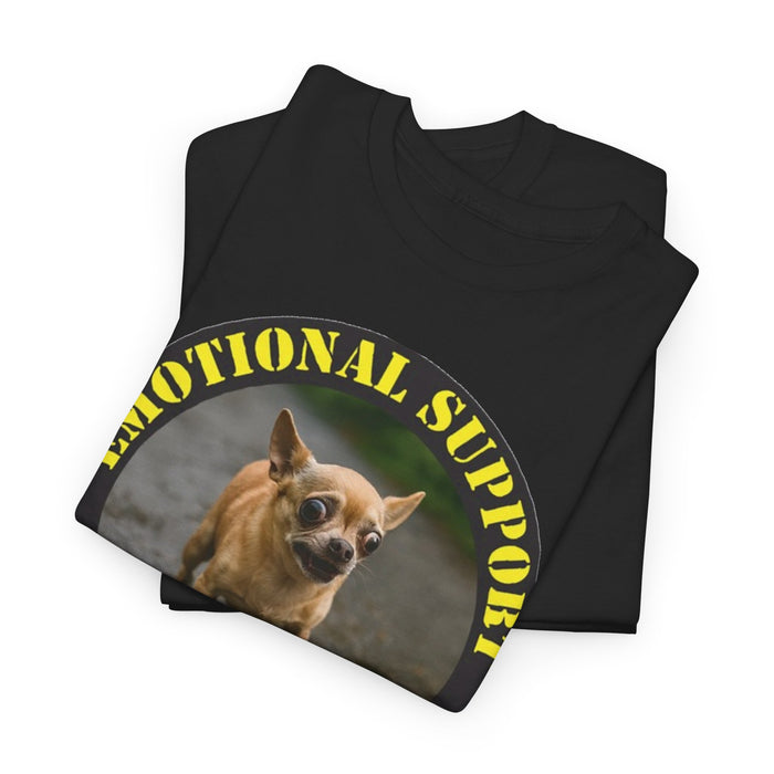 Emotional Support Human T-Shirt — Funny Dog Photo Tee for Pet Lovers