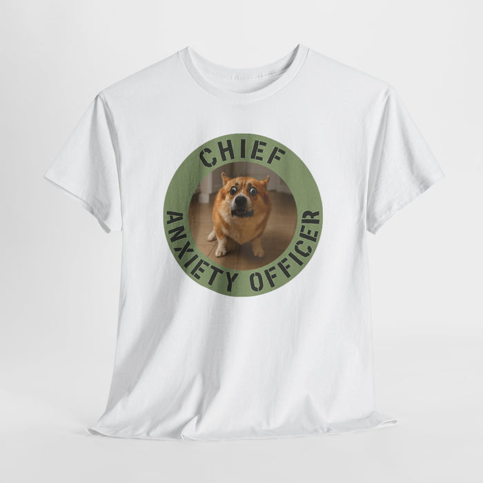 Chief Anxiety Officer T-Shirt – Funny Dog Meme Tee