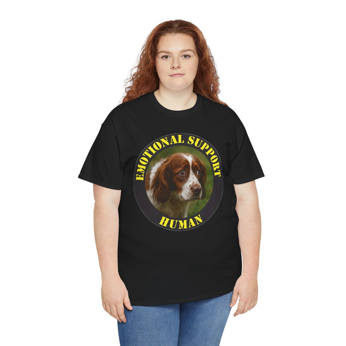 Emotional Support Human T-Shirt — Cute Spaniel Pet Therapy Tee