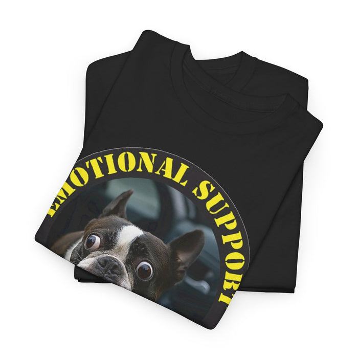 Emotional Support Human T-Shirt — Funny Boston Terrier Pet Tee