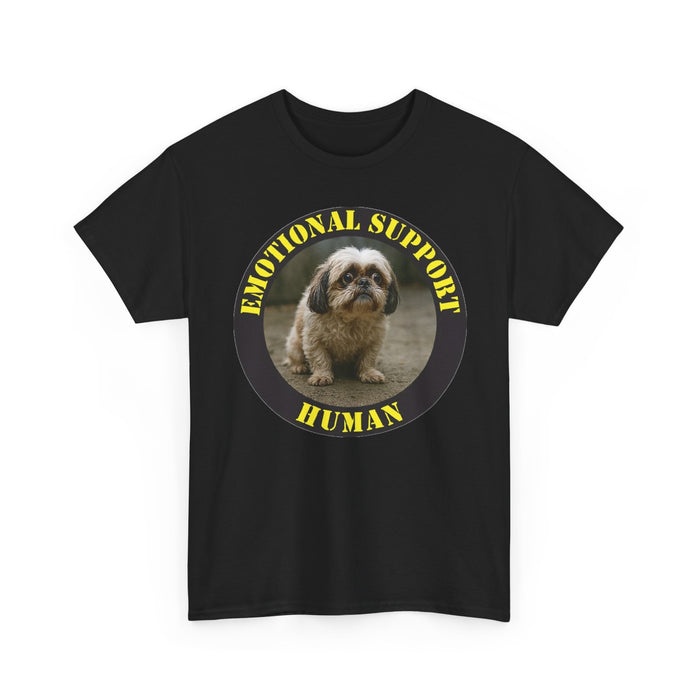 Emotional Support Human T-Shirt — Cute Dog Graphic  Shih Tzu Tee