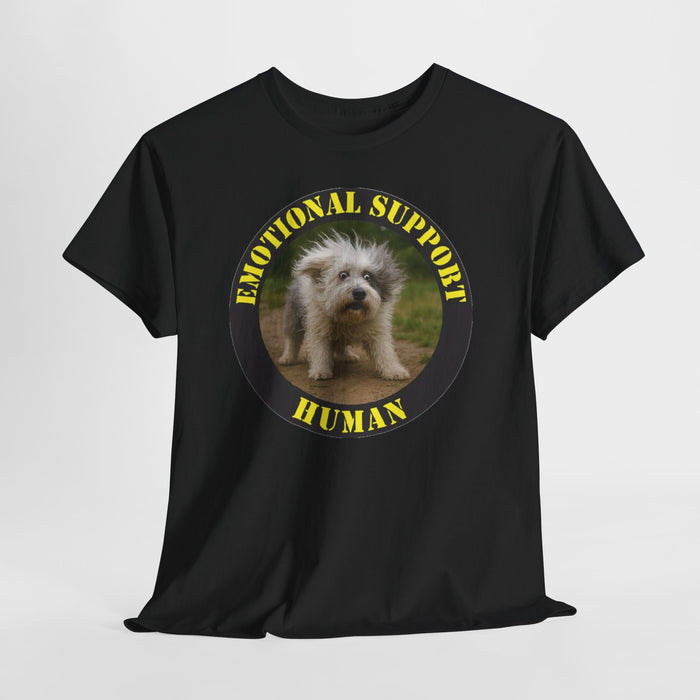 Emotional Support Human T-Shirt — Cute Puppy Graphic Tee