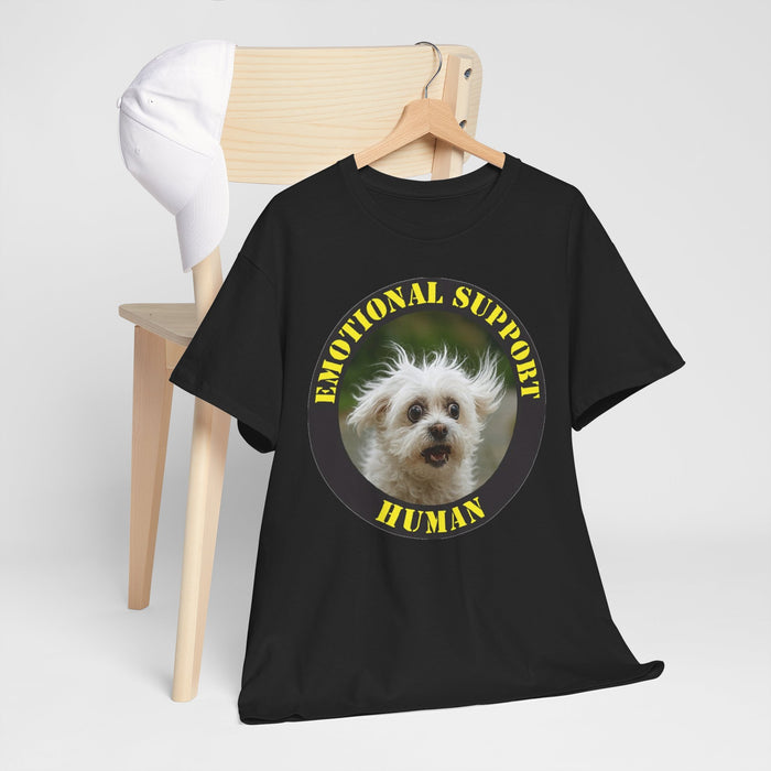 Emotional Support Human T-Shirt — Cute Dog Circle Graphic