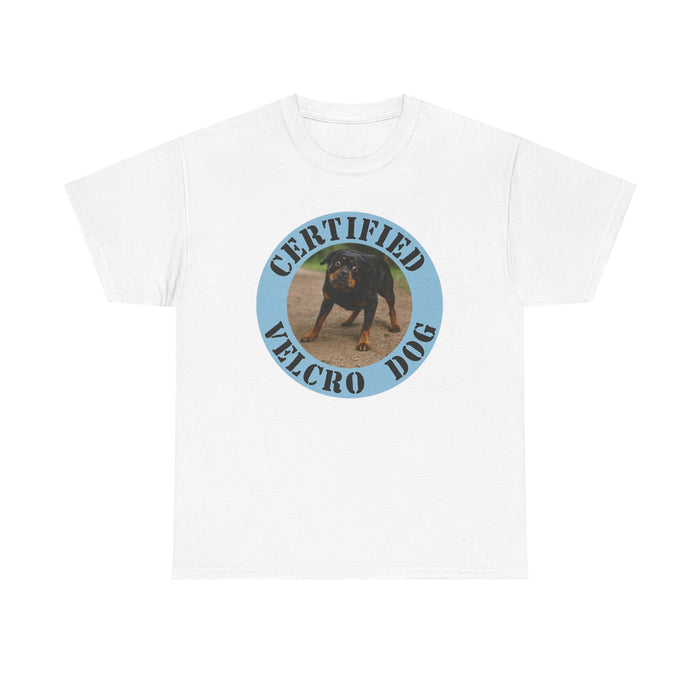 Certified Velcro Dog T‑Shirt — Funny Dog Owner Tee