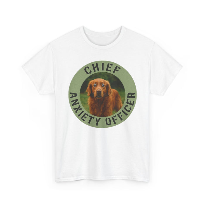 Chief Anxiety Officer Dog T-Shirt — Funny Pet Lover Tee
