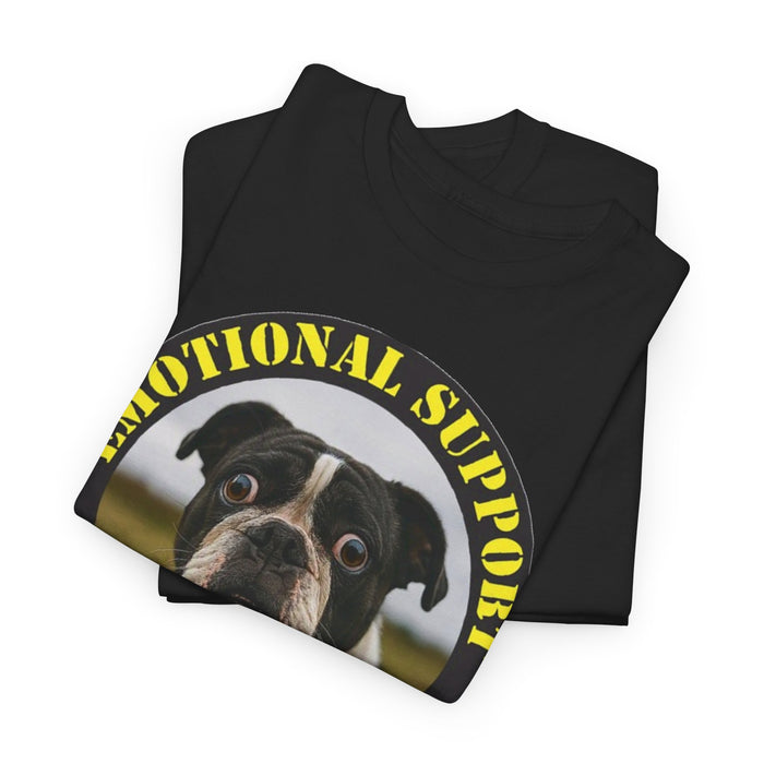 Emotional Support Human Tee — Funny Boston Terrier Dog Graphic T-Shirt