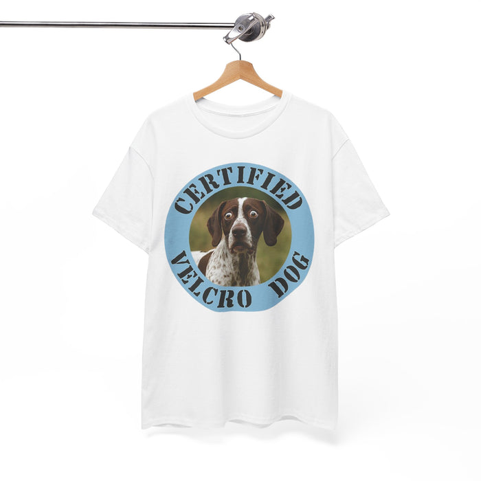 Pointer Certified Velcro Dog T‑Shirt – Funny Dog Owner Tee
