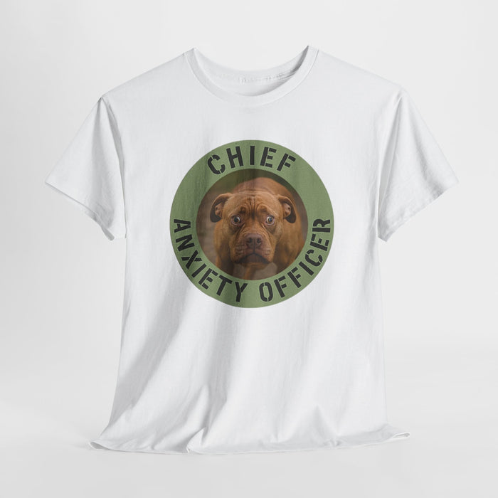 Chief Anxiety Officer Dog T-Shirt – Funny Pet Lover Tee