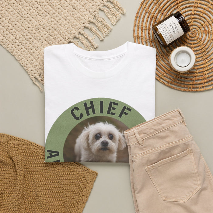 Chief Anxiety Officer T-Shirt — Cute Puppy Graphic Tee for Dog Lovers