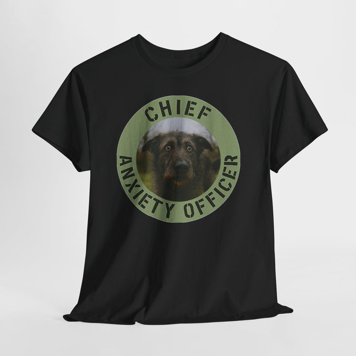 Chief Anxiety Officer T-Shirt — Funny Dog Pet Owner Tee
