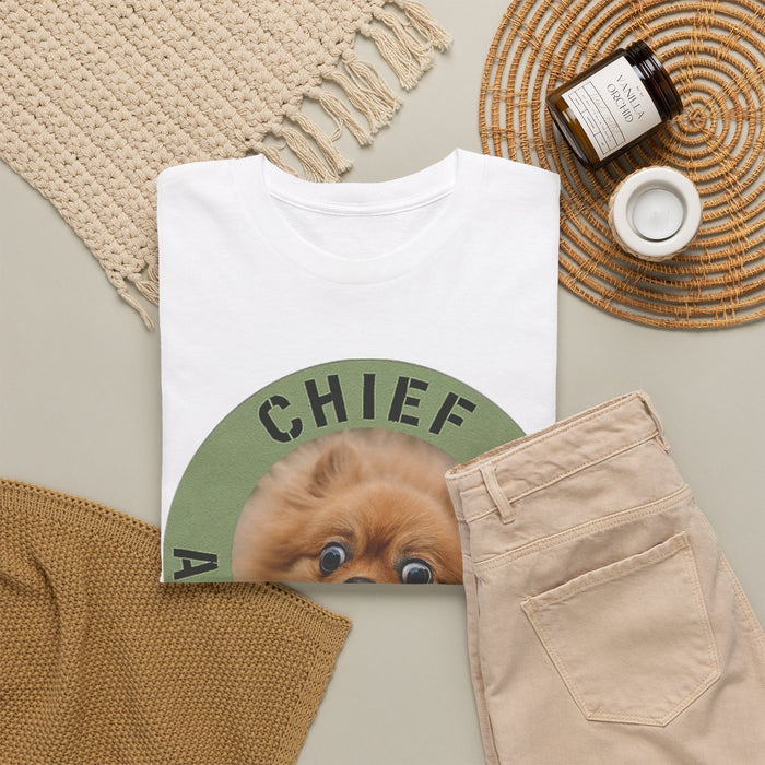 Chief Anxiety Officer Tee — Funny Pomeranian Graphic T-Shirt