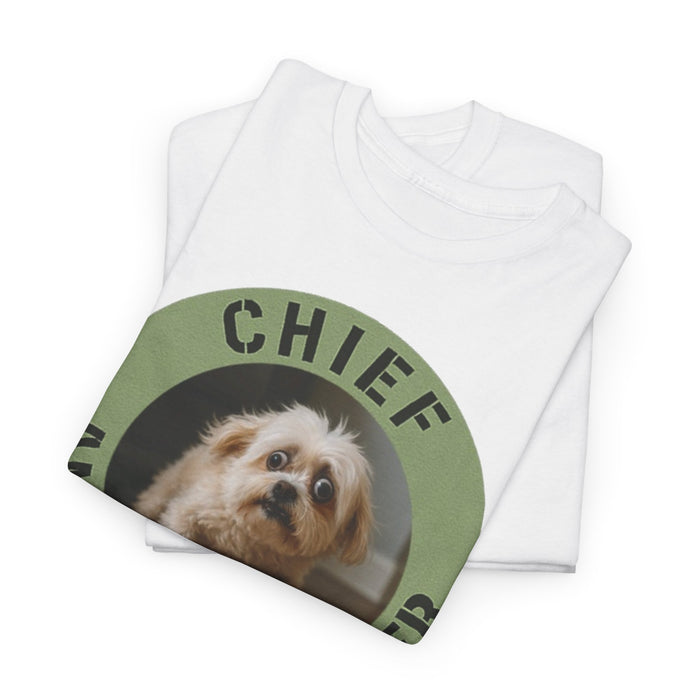Chief Anxiety Officer Tee — Cute Dog Graphic T-Shirt for Dog Lovers & Anxious Humor