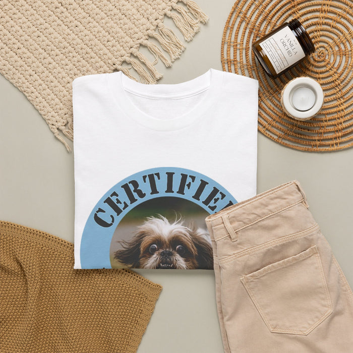 Certified Velcro Dog T‑Shirt — Cute Shih Tzu Pet Lover Tee