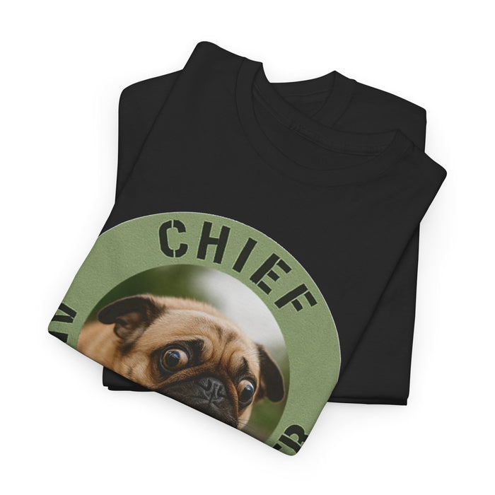 Chief Anxiety Officer Tee — Funny Pug Graphic T-Shirt
