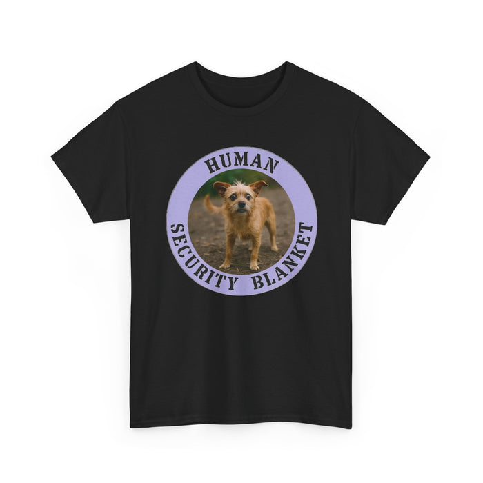 Dog Lover T‑Shirt — "Human Security Blanket" Funny Puppy Graphic Tee