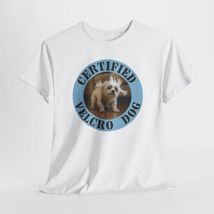 Certified Velcro Dog T-Shirt — Funny Vintage Pet Tee for Dog Lovers