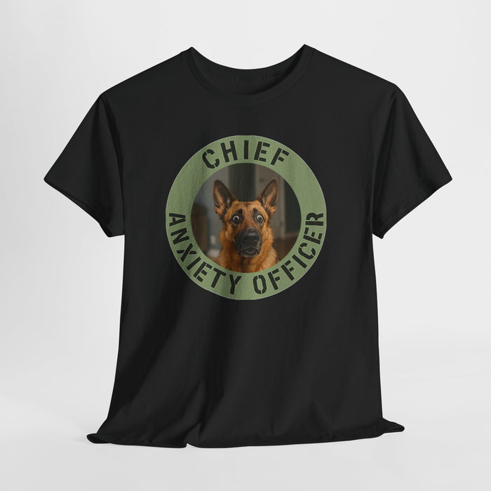 Chief Anxiety Officer Tee — Funny German Shepherd Dog Shirt