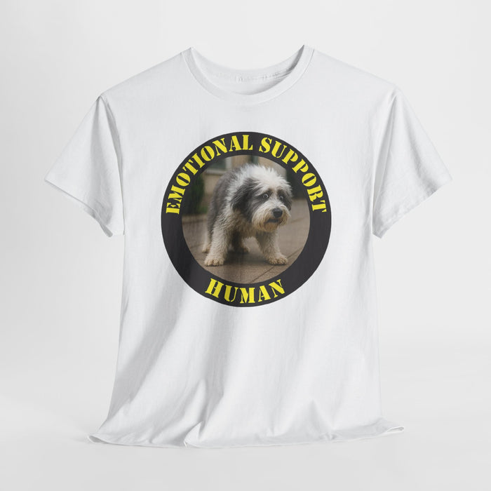 T-Shirt — "Emotional Support Human" Dog Photo Tee