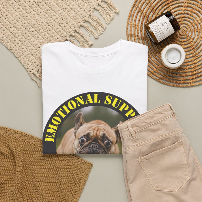 Emotional Support Human Tee — Cute Pug Graphic Dog Lover Shirt