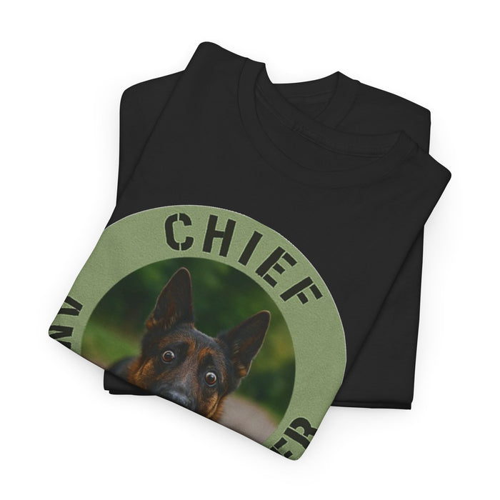 Chief Anxiety Officer T-Shirt — Funny Dog Graphic Tee for Pet Lovers