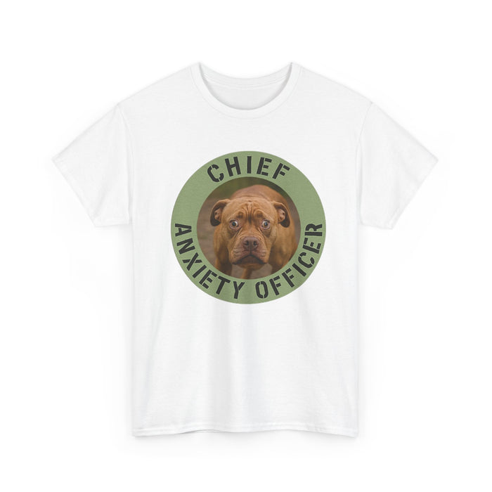 Chief Anxiety Officer Dog T-Shirt – Funny Pet Lover Tee