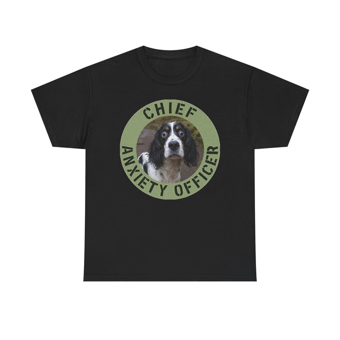 Spaniel Chief Anxiety Officer Dog T-Shirt – Funny Pet Lover Tee
