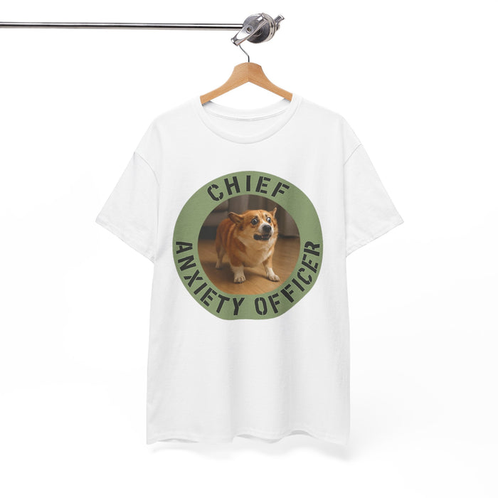 Chief Anxiety Officer T-Shirt – Funny Corgi Anxiety Tee