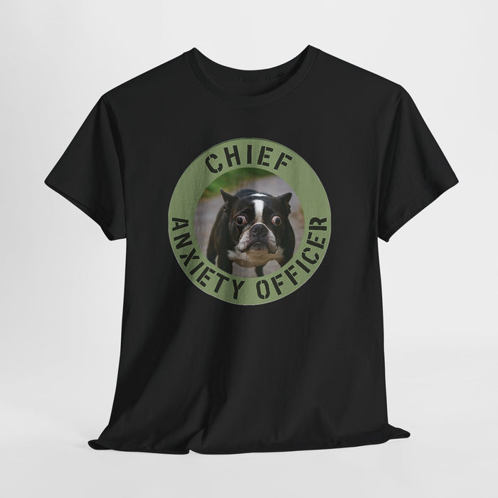 Chief Anxiety Officer Dog T-Shirt — Funny Pet Lover Tee