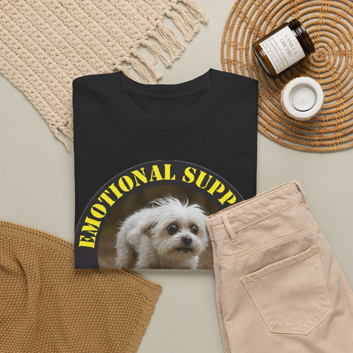 Emotional Support Human T-Shirt — Cute Dog Badge Tee for Pet Lovers