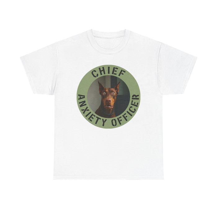 Chief Anxiety Officer T-Shirt — Funny Dog Graphic Tee