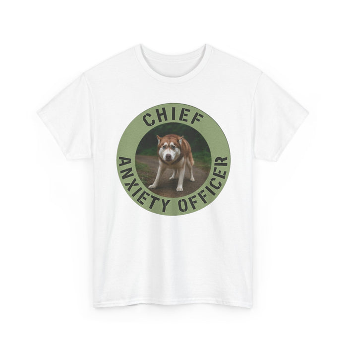 Chief Anxiety Officer T-Shirt — Funny Dog Graphic Tee