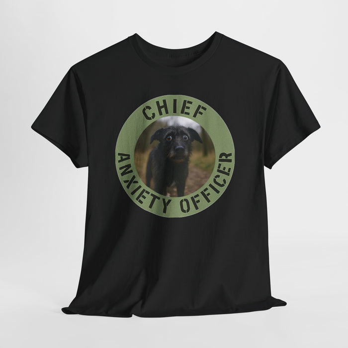 Chief Anxiety Officer Dog T-Shirt – Funny Pet Lover Tee