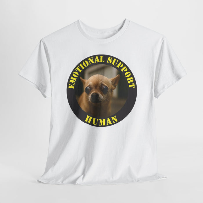 Emotional Support Human T-Shirt — Cute Chihuahua Rescue Tee