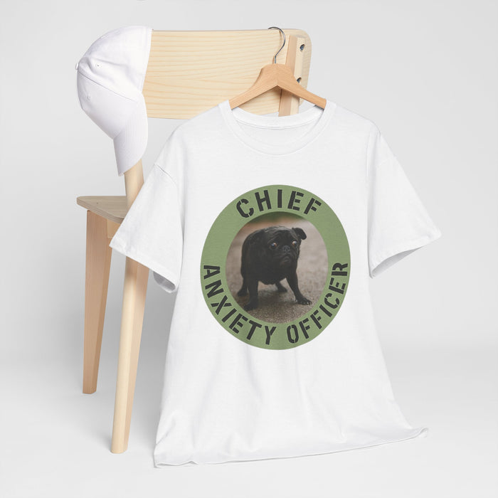 Chief Anxiety Officer T-Shirt — Funny Dog Graphic Tee
