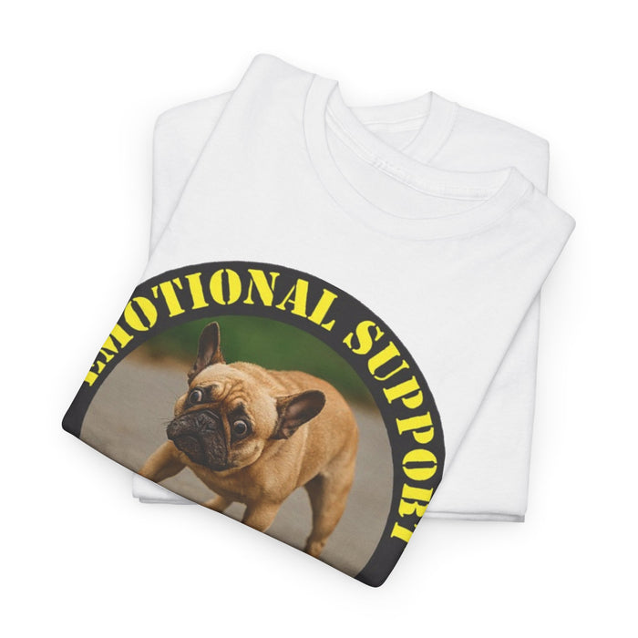 Emotional Support Human Tee — Funny French Bulldog Support Shirt